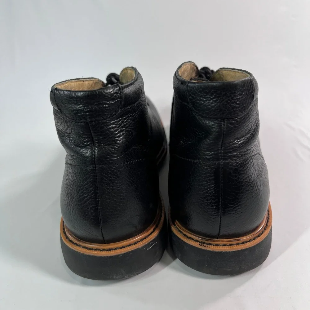 Cole‎ Haan Great Jones Mens Size 11.5M Black Pebbled Leather Chukka Boots C12686